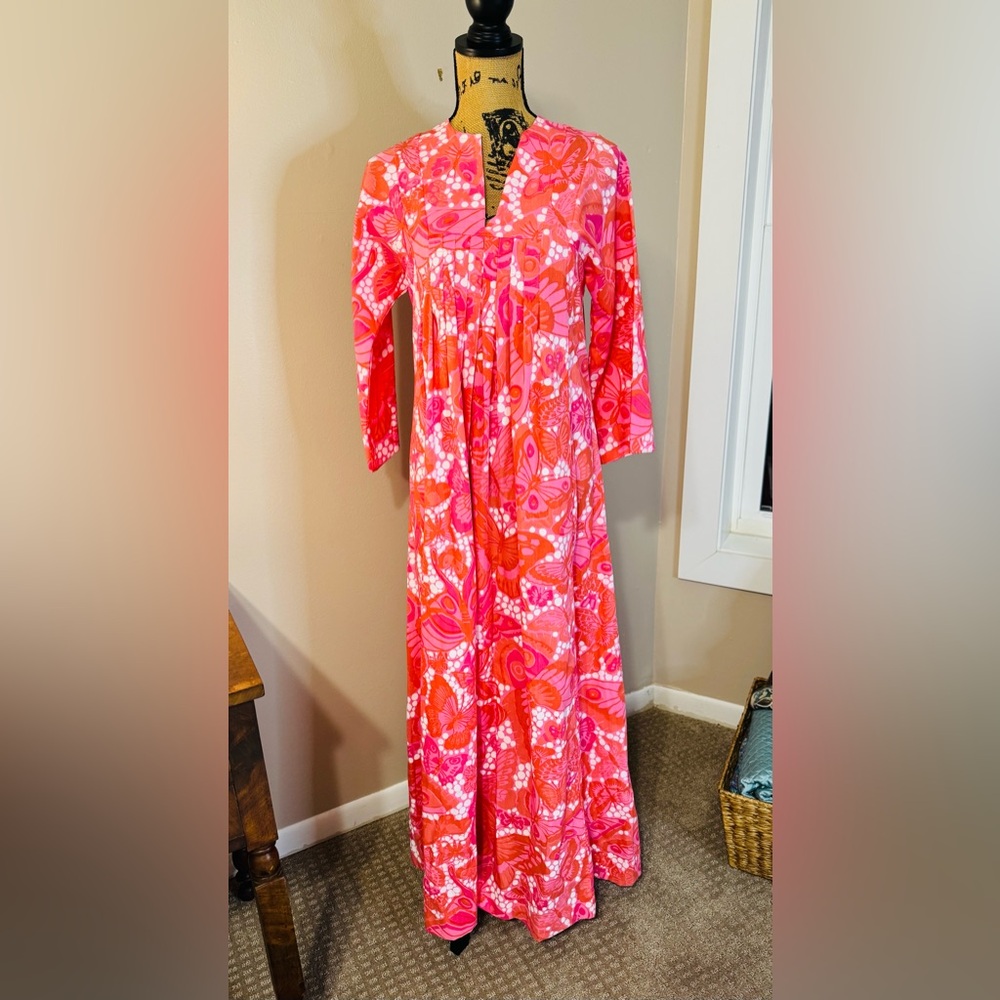 Vibrant Floral Long Sleeve Dress